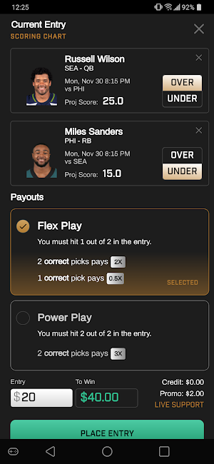 PrizePicks - DFS Game Screenshot 1