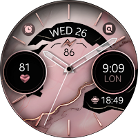 Marble Rose Gold Watch Face