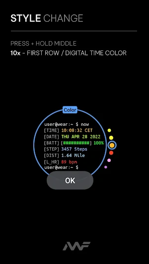 Awf Terminal - watch face Screenshot 2
