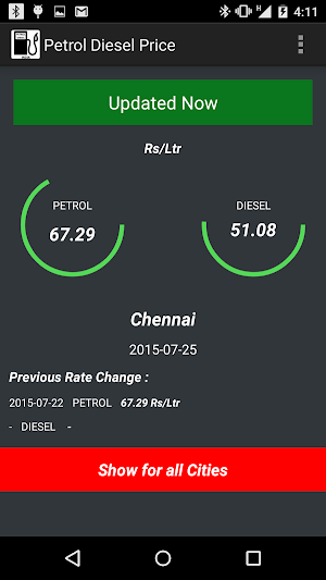Petrol Diesel Price - INDIA Screenshot 0