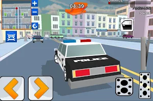 Blocky Cop Craft Running Thief Screenshot 0