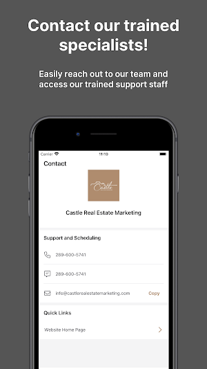 Castle Real Estate Marketing Screenshot 2