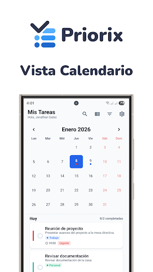 Priorix - To-Do, Tareas Screenshot 1
