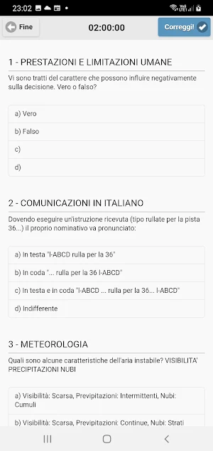 Quiz PPL(A) Italiano Screenshot 2