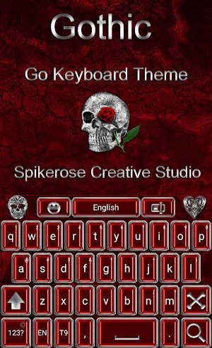 Gothic Go Keyboard theme Screenshot 0
