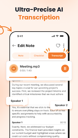 Apex AI Notetaker, Transcriber Screenshot 3