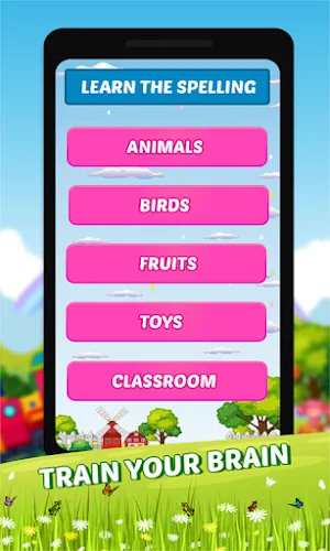 Spelling Matching Kids Game Screenshot 1