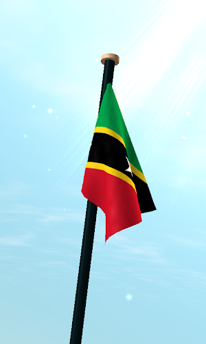 Saint Kitts and Nevis Flag 3D Screenshot 2