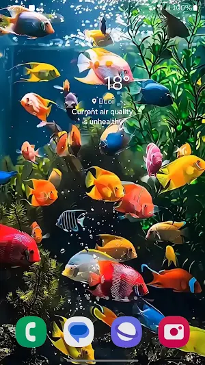 3D Fish Tank Live Wallpaper Screenshot 1