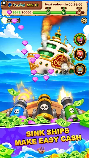 Idle Pirate Cash：Win Money Screenshot 0