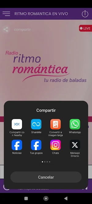 Ritmo Romantica en Vivo Screenshot 2