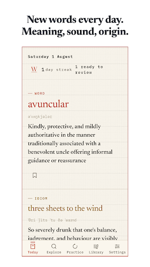 WordHoard - Word of the Day Screenshot 0