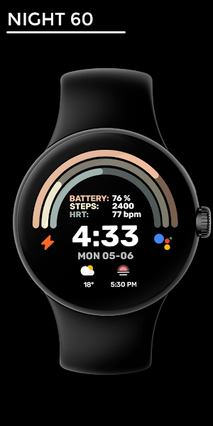 Night 60 - watch face Screenshot 0