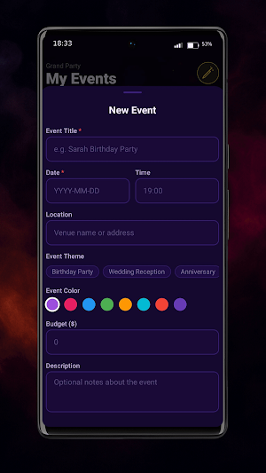 Grand Party Planner Screenshot 2