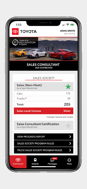 Toyota Dealership Recognition Screenshot 2