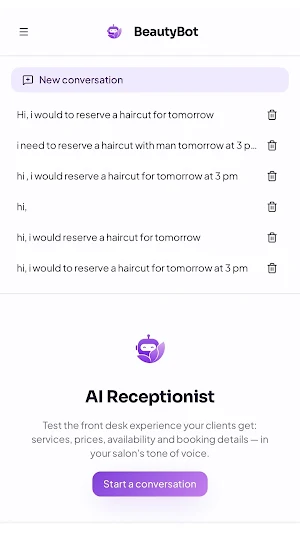 BeautyBot AI Screenshot 2