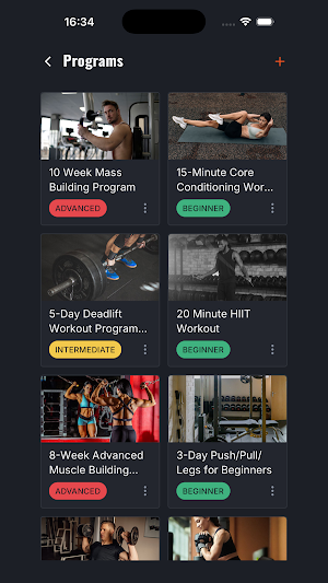 Workout & Gym Log Screenshot 2