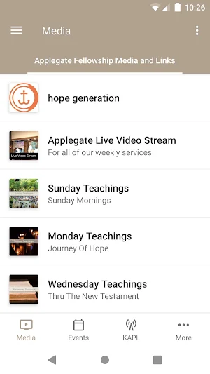 Applegate Christian Fellowship Screenshot 0