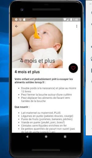 Repas bébé fait maison Screenshot 2