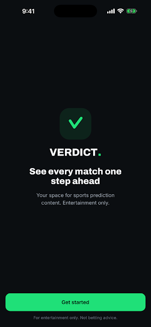 Verdict: AI Sports Predictions Screenshot 0