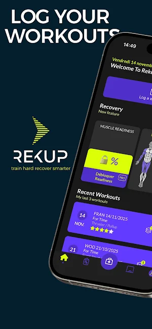 Rekup: WOD Muscle Recovery Screenshot 0