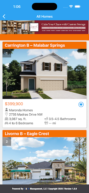 TCBA Parade of Homes Screenshot 2