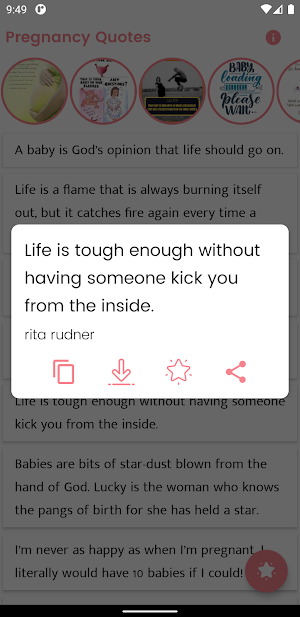 Pregnancy Quotes and Sayings Screenshot 3
