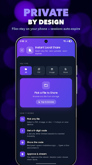 MobiDocs: PDF Scanner & Share Screenshot 1