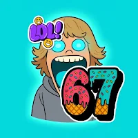 67 sticker meme WA