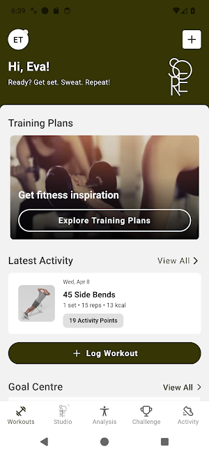 SŌRE Health Club Screenshot 1