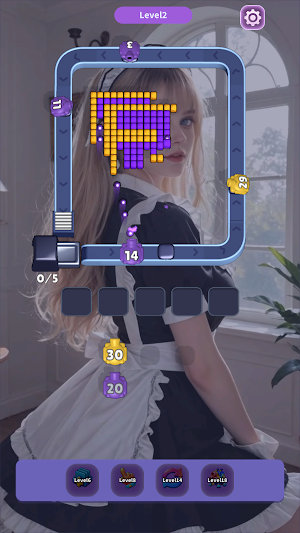 Glam Flow: Pixel Puzzle Screenshot 1