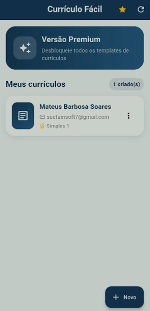 Currículo Fácil: Gerador de CV Screenshot 0