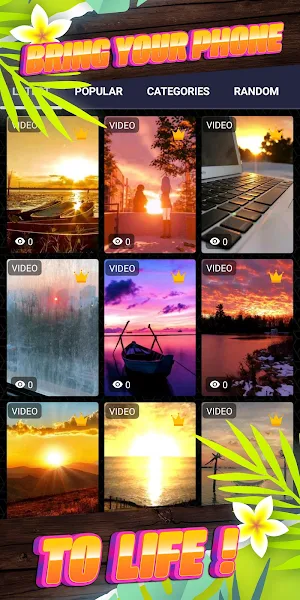 sunset background Screenshot 1