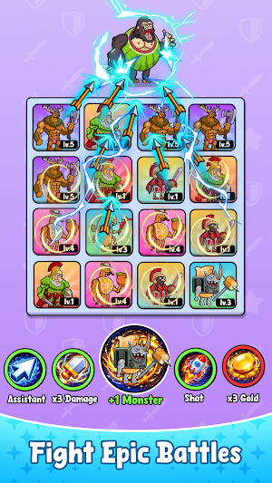 Merge Memerot: Steal Battle Screenshot 3