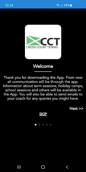 Cross Court Tennis Screenshot 1