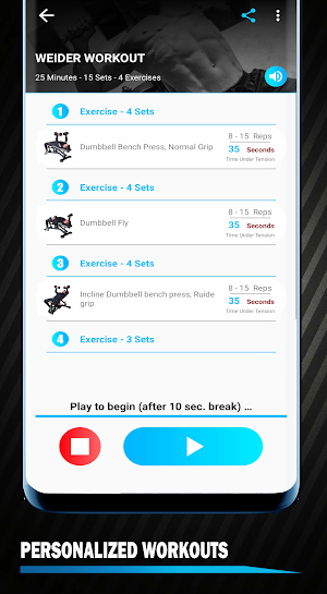 Dumbbell Workout Exercise and Weight Training Pro Screenshot 2