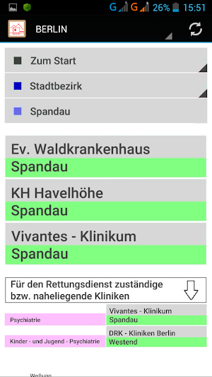 Krankenhaussuche-Berlin Screenshot 2