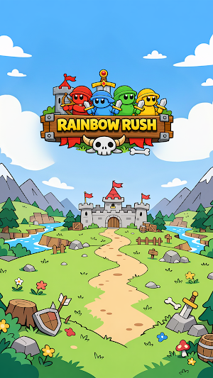 Rainbow Rush: Color Defense Screenshot 0