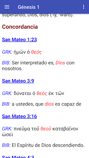 Biblia griega / española (Versión de prueba) Screenshot 1