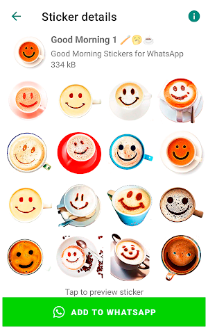 Morning Stickers for WhatsApp Screenshot 0