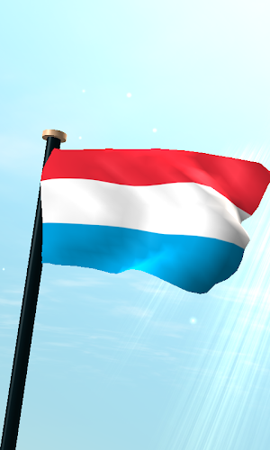 Luxembourg Flag 3D Wallpaper Screenshot 0