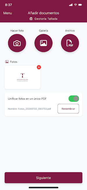 Gestoría Tallada Screenshot 3