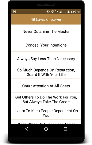 48 Laws of power Screenshot 1