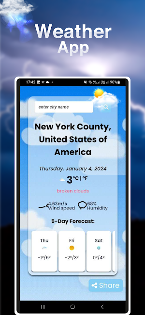 Weather Forecast Screenshot 0