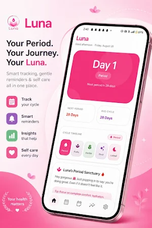 Luna — Period & Cycle Tracker Screenshot 0