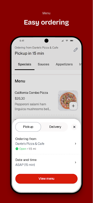 Dantes Pizza & Cafe Screenshot 2