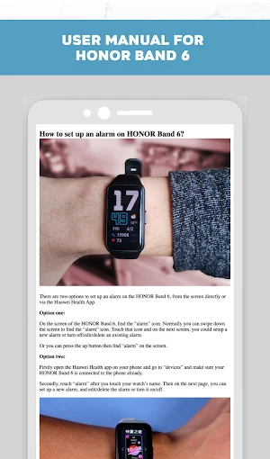 Honor Band 6 Guide App Screenshot 2
