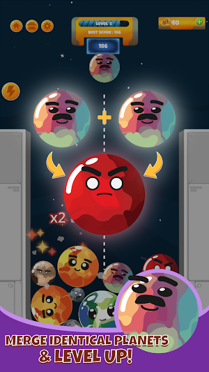 Solar Merge: Drop Merge Puzzle Screenshot 2