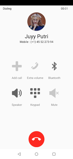 Juyy Putri Fake Video Call - Juyy Putri Call& Chat Screenshot 2
