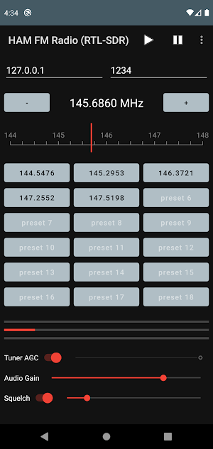 HAM FM Radio (RTL-SDR) Screenshot 0